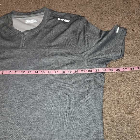 Hi-Tec Men Grey Blue WrigleyShade Colorblock UPF 50 Crew T-Shirt XL - Picture 2 of 7